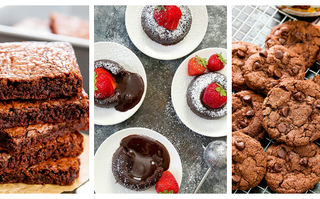 Prăjituri cu ciocolată din 4 ingrediente. Combinații simple și rapide