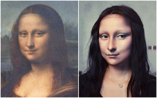 S-a transformat în Mona Lisa folosind machiajul. Rezultatul este incredibil!
