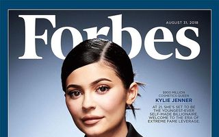 Coperta care stârneşte râsul: Kylie Jenner, cea mai tânără miliardară „pe cont propriu“