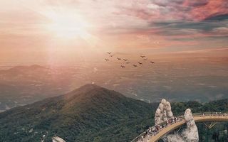 Cel mai spectaculos pod din Vietnam. Pare desprins din „Stăpânul Inelelor“