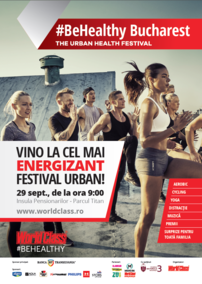 #BeHealthy București Festival - 29 septembrie in Parcul Titan