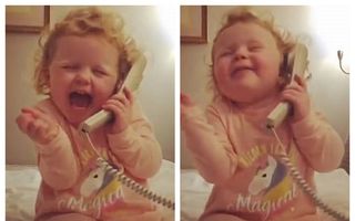Crazy Daisy, fetița de 3 ani care a cucerit lumea „prostindu-se“ la telefon - VIDEO