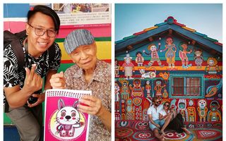 Cum și-a salvat un bătrân de 96 de ani satul care urma să fie demolat: A pictat casele în culorile curcubeului