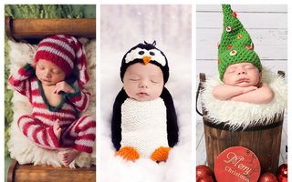 Cei mai frumoși spiriduși: 35 de bebeluși gata de prima lor întâlnire cu Moș Crăciun