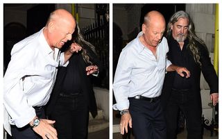 Greu de trezit: Bruce Willis, scos pe brațe de bodyguarzi dintr-un club