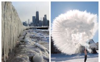 America a încremenit de frig: 25 de imagini incredibile care arată cum lovește Vortexul Polar