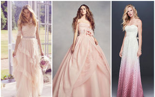 Se poartă rochiile de mireasă roz. 20 de modele din care să te inspiri