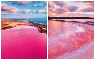 Minunile naturii: 20 de imagini superbe cu lacul roz care îi fascinează pe turiștii din toată lumea