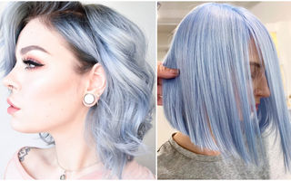 Albastru lavandă, nuanța pastelată pentru păr care se poartă în 2019
