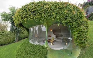 Cum arată o casă organică: Este perfect integrată în natură și pare o locuință pentru hobiți