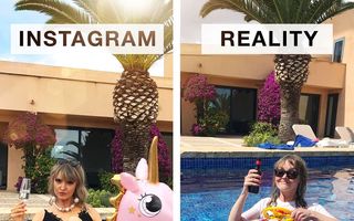Instagram versus realitate: Comparațiile amuzante ale unei tinere din Germania