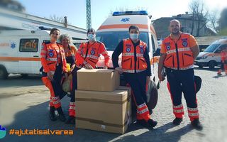 Proiectul Ajutați Salvarea donează echipamente de protecție  pentru ambulanțele din București