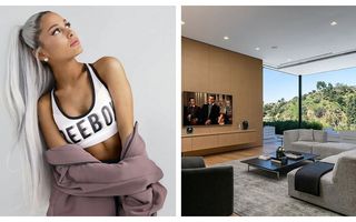 Noua casă din Hollywood în care stă Ariana Grande: Are salon wellness, pivniță cu 300 de sticle de vin și un bar