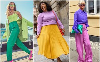6 fashioniste care te vor inspira să porți haine mai colorate. 60 de ținute