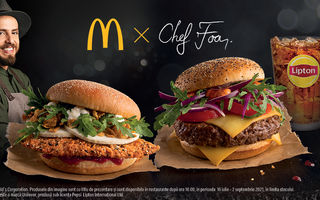 McDonald’s lansează doi burgeri premium, ediție limitată în colaborare cu Chef Foa