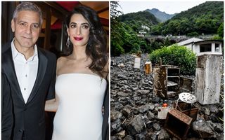 George Clooney, sinistrat: Vila sa din Italia a fost inundată, în timp ce actorul se afla în casă împreună cu soția și cei doi copii