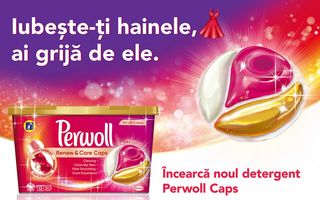 Noul detergent Perwoll Renew & Care Caps, pentru haine care arată ca noi mai mult timp