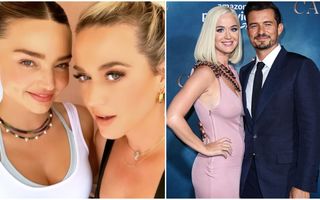 O familie modernă: Miranda Kerr spune că o iubește pe Katy Perry, logodnica fostului său soț, actorul Orlando Bloom