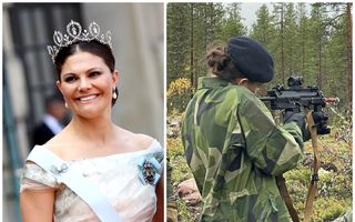 Prințesa războinică: Victoria, viitoarea regină a Suediei, a îmbrăcat uniforma militară și s-a antrenat cu trupele speciale