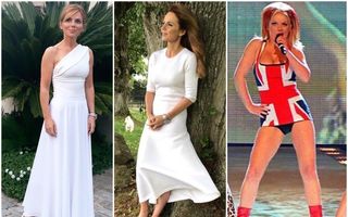 Uniformă de vedetă: Geri Halliwell, fosta membră Spice Girls, poartă numai ținute albe din 2019