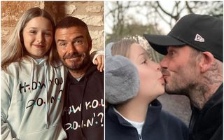 David Beckham își sfidează fanii: A postat o nouă imagine pe Instagram în care își săruta fiica pe gură
