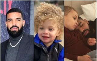 Copilul-surpriză: Deși nu își dorea să devină tată, Drake este topit după fiul său blond cu ochi albaștri
