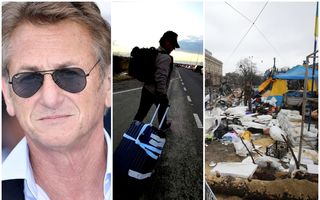 Sean Penn și-a abandonat mașina și a traversat pe jos granița dintre Ucraina și Polonia