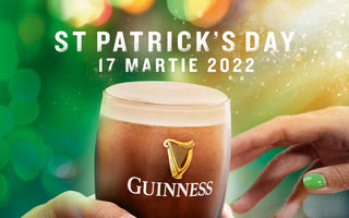 St. Patrick's Day 2022 a venit! Hai să savurăm împreună un pint de Guinness