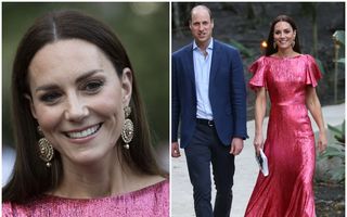 Kate Middleton este tot mai îndrăzneață: Ducesa a purtat o rochie roz strălucitoare în vizita din Belize