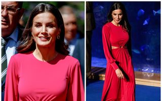 Ținută îndrăzneață: Regina Letizia a Spaniei a purtat o rochie decupată la un eveniment oficial