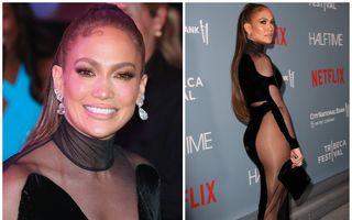 Jennifer Lopez, uimitoare la 52 de ani într-o rochie transparentă. A făcut senzație la Festivalul Tribeca