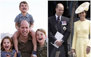 De ziua tatălui: Prințul William râde cu gura până la urechi alături de cei trei copii ai săi într-o nouă fotografie oficială