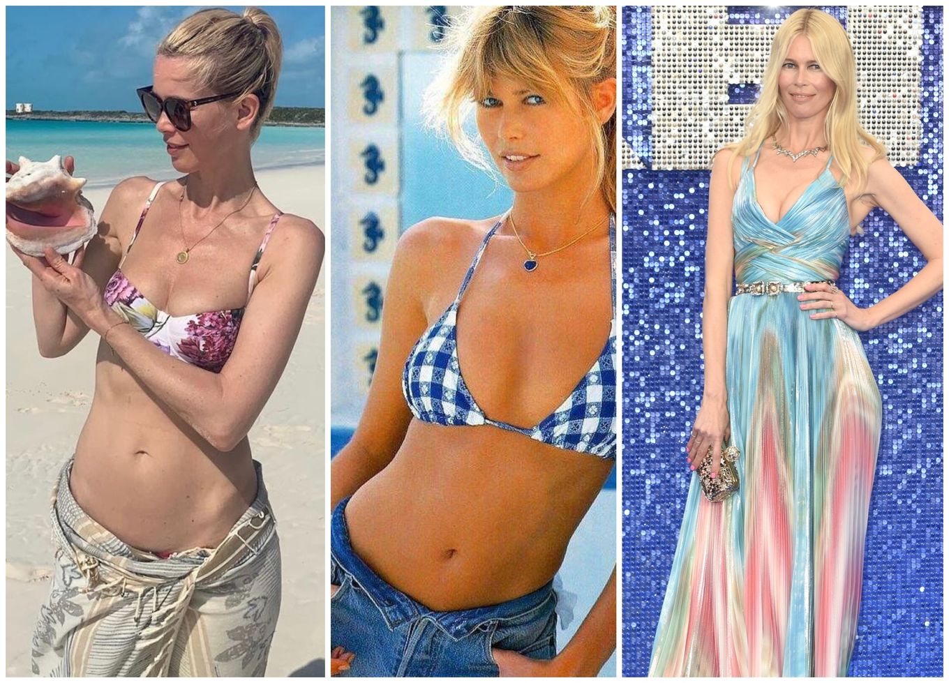 Claudia Schiffer nu s-a schimbat deloc! Supermodelul arată perfect în  costum de baie, la 51 de ani - Divertisment > Vedete - Eva.ro