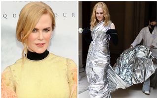 Nicole Kidman a devenit ținta glumelor pe internet după ce a defilat la o prezentare de modă: „Merge ca o statuie care a prins viață”