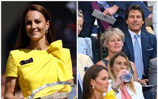Tom Cruise e cu ochii pe Kate Middleton: Actorul, surprins în timp ce o admira pe Ducesa de Cambridge la Wimbledon
