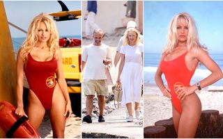 Pamela Anderson, la plimbare în vacanță. Iată cum arată astăzi! Nu o recunoști!
