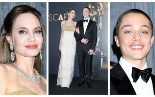 Angelina Jolie, apariție rară alături de fiul său, Knox