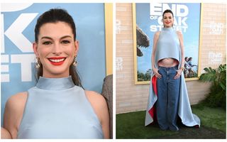 Anne Hathaway, însărcinată la 43 de ani, și-a lăsat burtica la vedere pe covorul roșu. Apariția îndrăzneață care a atras toate privirile