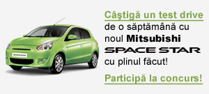 Castiga un test drive de o saptamana cu noul Mitsubishi Space Star