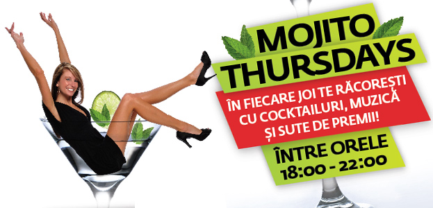 Baneasa Shopping City: Mojito Thursdays si preturi zambitoare